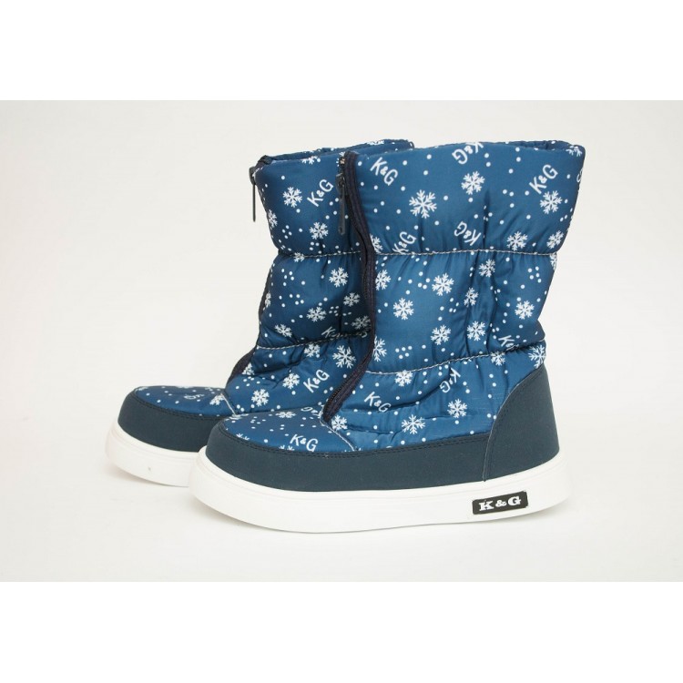 Детские дутики Д-02 синие